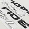 3D ABS Chrome Black Car Letters Logo 730Li 740Li Emblem Sticker Rear Trunk Badge For BMW 7 Series 730Li 740Li  Auto Accessories
