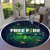 1 шт. Коврик-раундэл для оружия Free Fire, Круглый ковер, Изготовлен из полиэстера, Идеально подходит для украшения офисных кресел, гостиных, Яркий декоративный коврик