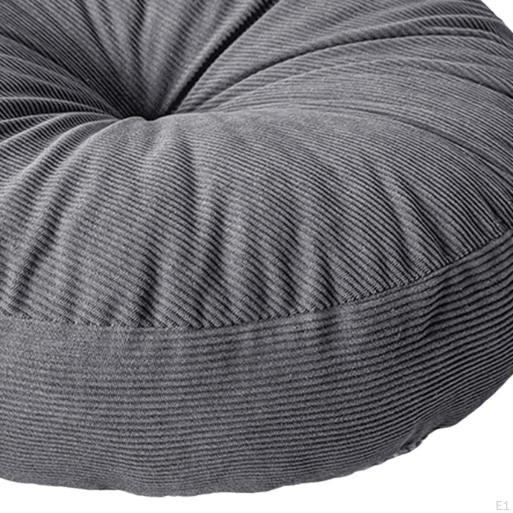 Japanese Tatami Floor Cushion Round Seat Pouf And Decorative Pad with Thick Filling Suitable for