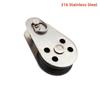 High Strength Stainless Steel Pulley Nylon Sheave Fits 2mm-8mm Rope for Off-Road Winch Accessory Use