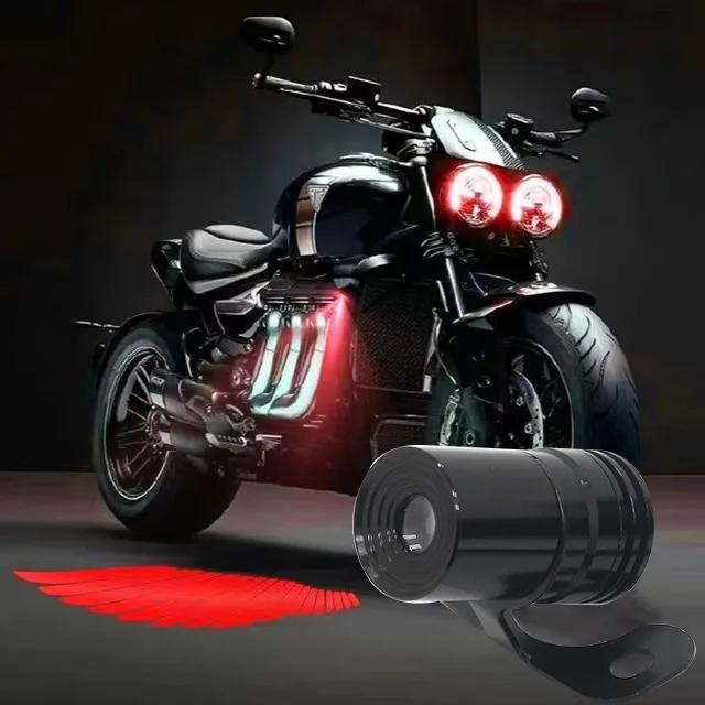 2Pcs Motorcycle LED Underbody Light Projector Ghost Angel Wings Laser Light Waterproof Ambient Accessories