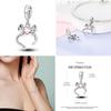 Charms 925 Silver Pink Series Perfume Bead Pendant Jewelry Fit Original 925 Bracelet Plata For Women DIY Party