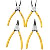 Eagle Ring Pliers Set: Internal/External, Straight/Bent, Dual-Purpose, Multi-Function Spring Retaining Pliers