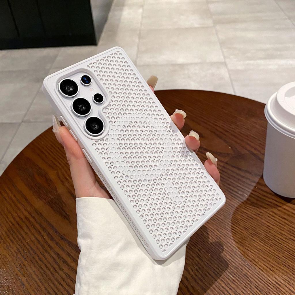 Охлаждающая сетка в виде пчелиных сот, подходит для Samsung S25 Ultra, чувствительный к коже магнитный чехол для телефона S24 Ultra, противоударный защитный чехол