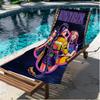 Singer Print Beach Towel, Versatile Lightweight Absorbent Beach Towel for Pool Surf Yoga Bathroom, Perfect Birthday Holiday Gift