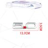 Metal 3D 5.0 Logo Emblem Rear Trunk Badge Front Door Side Sticker For GT 500 Cobra Focus Mondeo Fiesta Land Rover Car Styling cwdf0