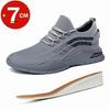 Fashion Summer Breathable Comfortable Elevator Sneakers Height Increase Shoes for Men Lift Insoles 7CM Hidden Heels Lift Sports Taller