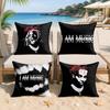 PPlayboi Carti Rock Cool Cushion Cover Silky Short Plush Invisible Zipper Dustproof Sofa Pillow Case For Home Decor
