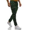 Мужские спортивные штаны, повседневные эластичные спортивные штаны, спортивные однотонные мешковатые брюки с карманами