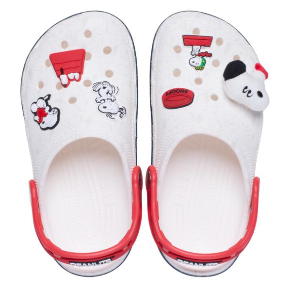 Crocs Детские классические кроксы Peanuts для малышей 211126 90h Сандалии-шлепанцы Crocs Zibbitz Снупи Джо Кул