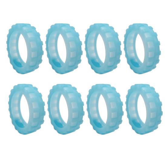 8 шт. Чехлы на колеса для багажа Износостойкие толстые Уменьшают шум Защита колесиков Предотвращают царапины Нескользящие защитные чехлы на колесики для багажа