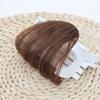 False Synthetic Air Bangs Hair Clip Extension Synthetic Fringe Natural Hairpiece for Women Girls Clip Bang Wigs Black Brown