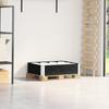 Pallet Frame Kit Black 80 x 60 cm Solid Pine Wood