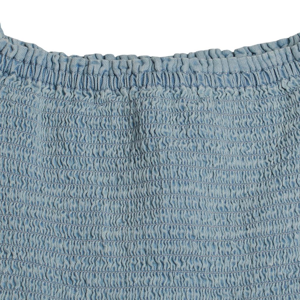 Blusa Denim Manga Corta 601107 para Niña