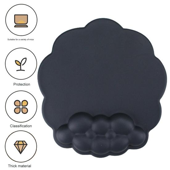 Эргономичная клавиатура, подставка для запястий, коврик для мыши в форме облака, нескользящий силиконовый настольный коврик для мыши, офисный ковер для мыши, браслет, мягкая поддержка