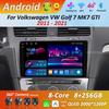 Автомагнитола Мультимедийный плеер Android 14 для Volkswagen VW Golf 7 MK7 GTI 2011 - 2021 4G DSP Стереонавигация GPS Сенсорный экран