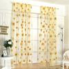 Romantic Sheer Curtain Transparent Window Drapes Modern Sun Flower Tulle Curtains  Bedroom