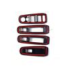 4PCS ABS Plastic Carbon Fiber Grain Car Window Lift Panel Decoration Cover For 2015-2019 Peugeot 308 T9 408