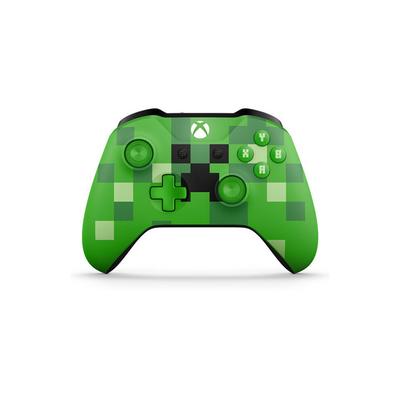 Беспроводной контроллер Xbox One – Ограниченное издание Creeper из Minecraft с текстурированной рукояткой, Bluetooth, разъемом 3,5 мм и настраиваемым назначением кнопок
