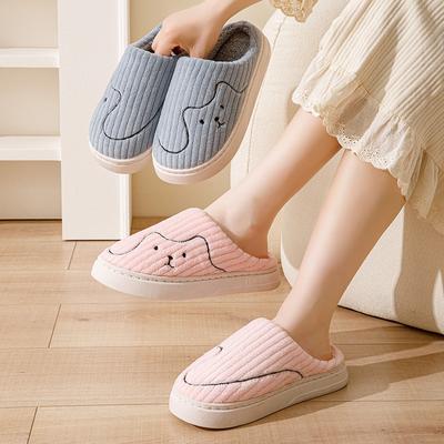 Новая хлопковая швабра зимняя домашняя домашняя комнатная утолщенная теплая нескользящая дышащая послеродовая хлопковая обувь женская осенне-зимняя