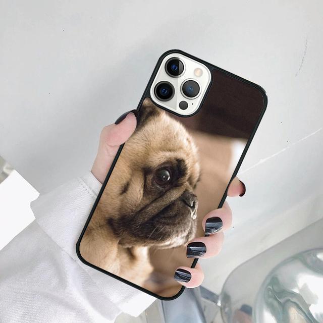 МИНУЛАЯ ЩЕНЯЧЬЯ СОБАКА МОПС Чехол для телефона Для iPhone 17 Air 16 15 14 SE 2020 11 12 13 Pro MAX Plus