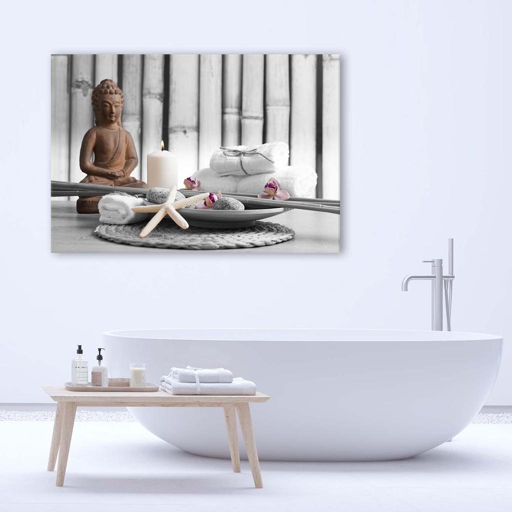 Canvas Print Buddha Brown Zen Spa