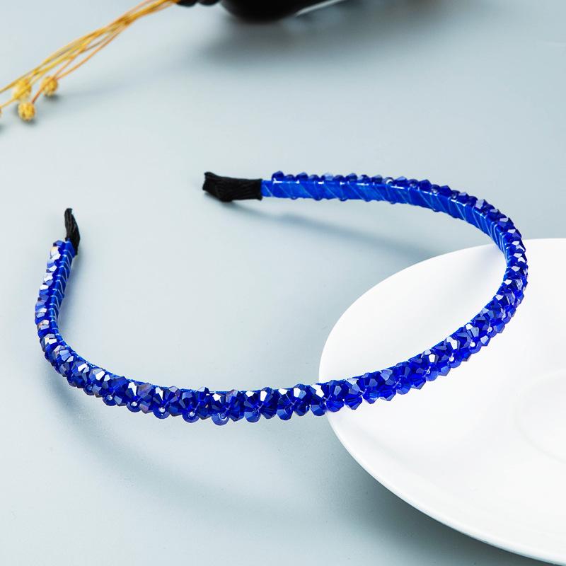 Женская повязка для волос с милым темпераментом и кристаллами, пряжка для головы, стразы, тонкая повязка на голову, головной убор