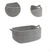 Cotton Rope Woven Storage Basket Baby Nappy Child with Handles Towels for Office Dorms