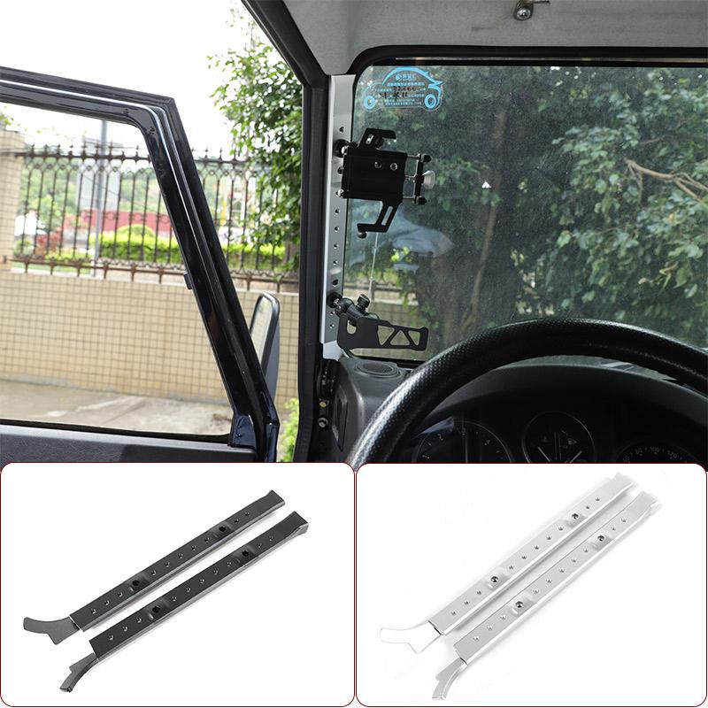 Для Land Rover Defender 110 2004-2018 Алюминиевый сплав Декоративная полоса-основание для расширения стойки A в салоне автомобиля Автоаксессуары