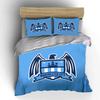 Manchester City Crest Bedding Duvet Cover Set Duvet Cover Pillowcases  (1*Duvet Cover 2*Pillowcases, without duvet insert)