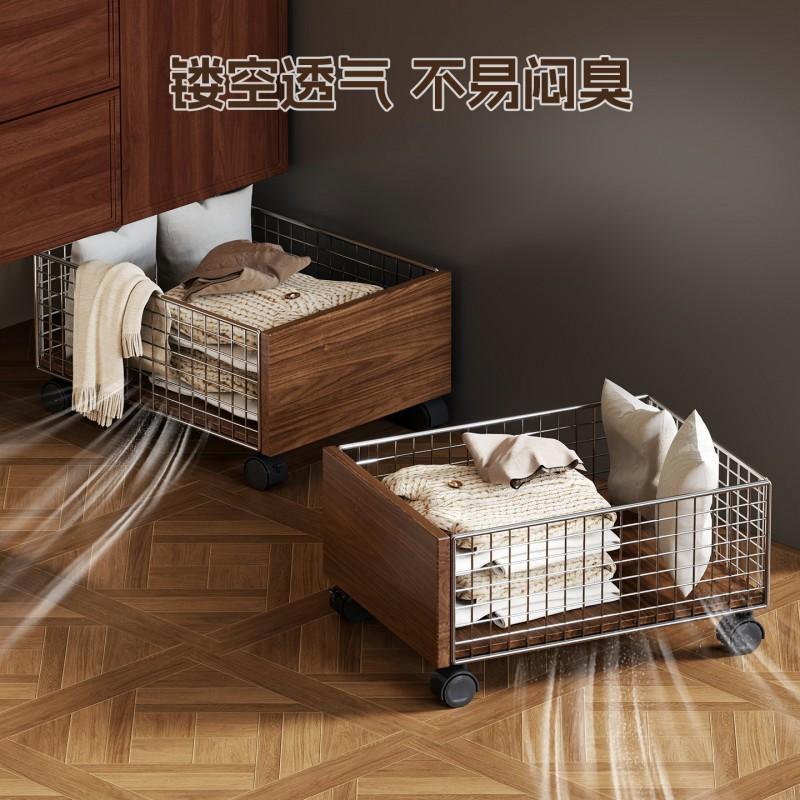 Laundry Hamper With Wheels Bathroom Or Room Modern Minimalist Clothes Basket Kids Adults Black