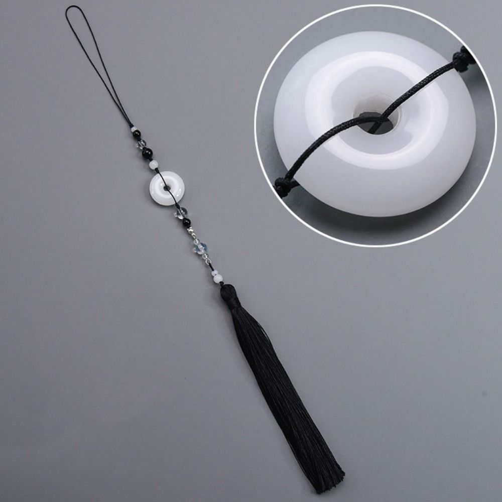 Imitation Jade Hanging Imitation Jade Lotus Pendant Jewelry Accessories Beads Hanfu Tassel Pendant Chinese Hanfu Accessories