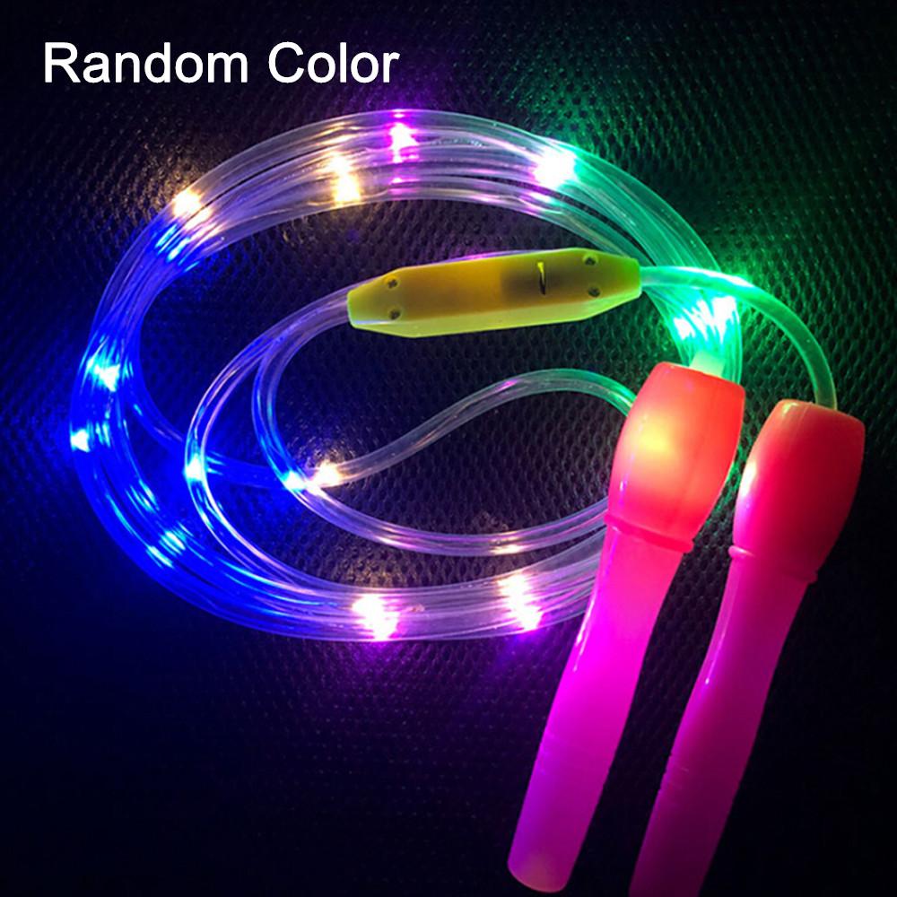 Фитнес Светящаяся Случайный Цвет Световые Режимы Скакалка Светящаяся Детская Скакалка Светодиодная Скакалка