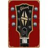 Gibson Les Paul Custom Винтажная жестяная табличка 8x12 дюймов Ретро Декор для стены с рок-тематикой Мужская берлога Домашний бар Музыкальная студия
