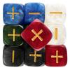 Dice-6-Sided 10pcs Marbled, Opaque Effect "+,-" Dice Brand Fate Dice for Fate & Fudge Game Board Game Desk Game