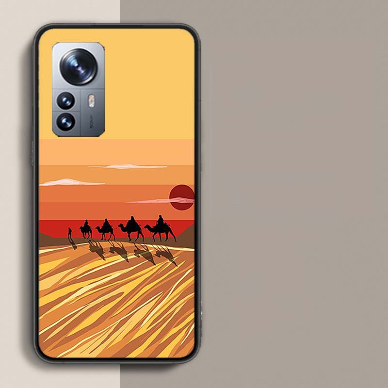 Чехол для телефона с изображением каравана верблюдов в пустыне Для Redmi Note 15 Pro 5G 14 13 12 Pro Plus 11 11T 11E 11S 10 Pro 10S 9 9S Чехол Cell Cle