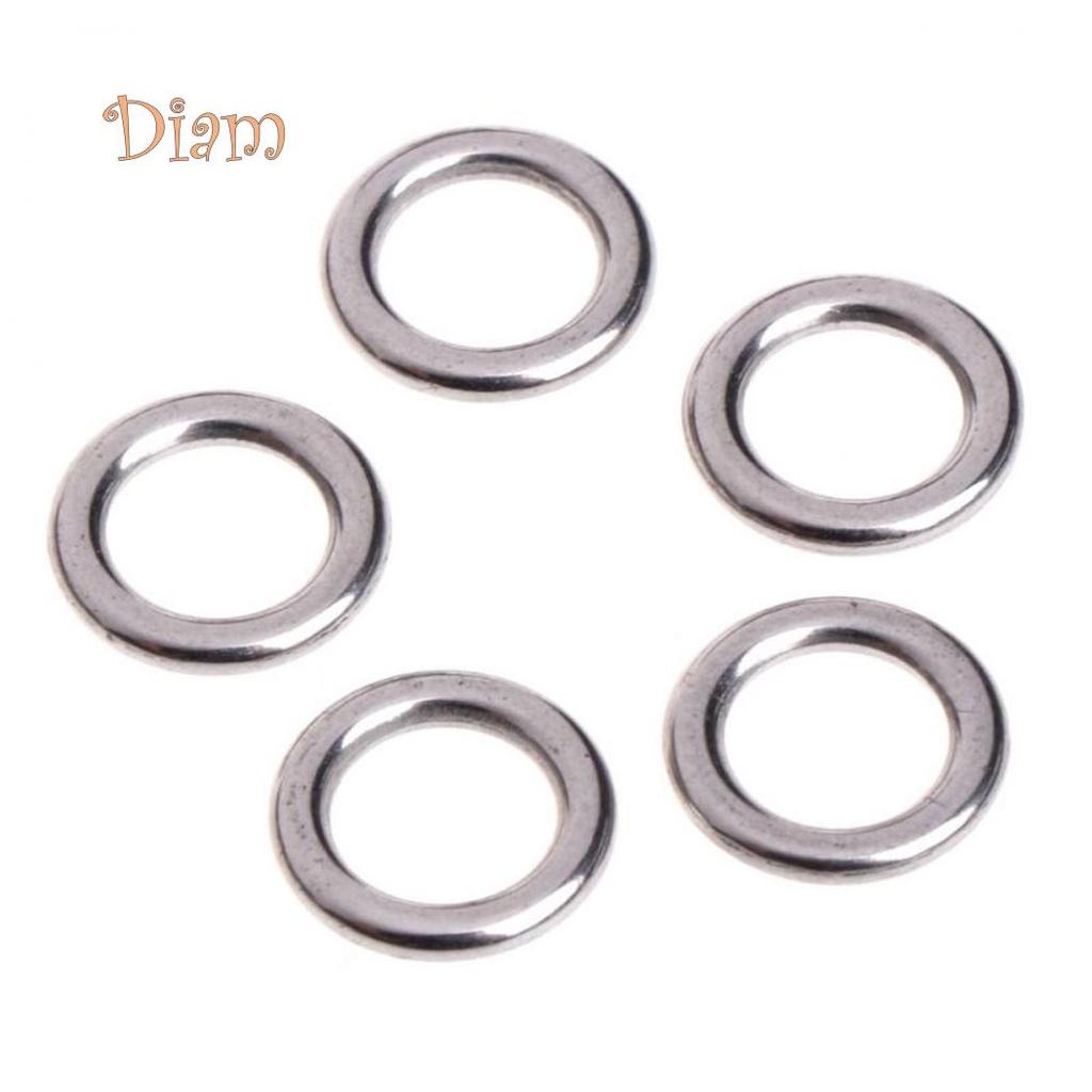 DAG 50 шт. твердая нержавеющая сталь с разъемным кольцом для приманки и разъема для инструмента