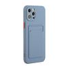 Мягкий силиконовый чехол для телефона с держателем для карт для IPhone 15 14 11 13 12 Pro Max XS XR X SE 2 3 8 7 Plus Противоударный чехол-кошелек конфетного цвета