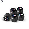 NAZF2 Для BMW M Логотип Эмблема Для E34 E36 E60 E90 E46 F10 F20 F30 M 5 шт. Алюминиевая Крышка Клапана Колеса Автомобиля Пылезащитная Наклейка на Автомобиль