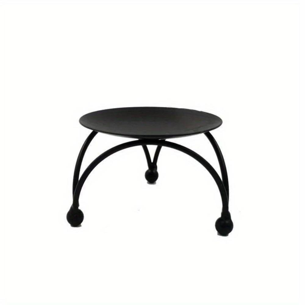 1PC Iron Plated Candle Holders Pillar Metal Plate for Wedding Party Festival Candlestick Holder Art Home Decoration