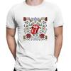 Летняя уличная футболка унисекс 2023. Футболка The Rolling Stones. Персонализированная винтажная уличная футболка для унисекс и женщин. Футболка унисекс в стиле Харадзюку.