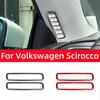 For Volkswagen Scirocco R 2009-2016 Car Accessories Carbon Fiber Internal Cover Stickers A- Pillar Air Vent Decoration