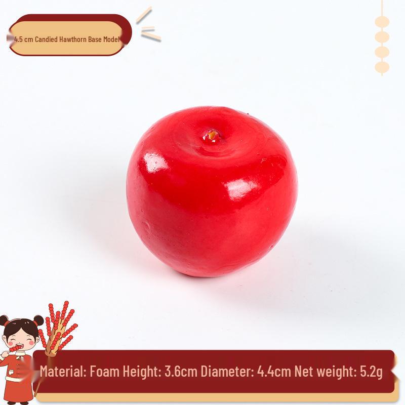 Simulated Candied Hawthorn Skewers for Photography and Educational Props