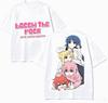 Bocchi The Rock Anime Lover TShirt Harajuku Cotton NewModel Oversized Unisex High Street Retro Fashion Couples Comfortable