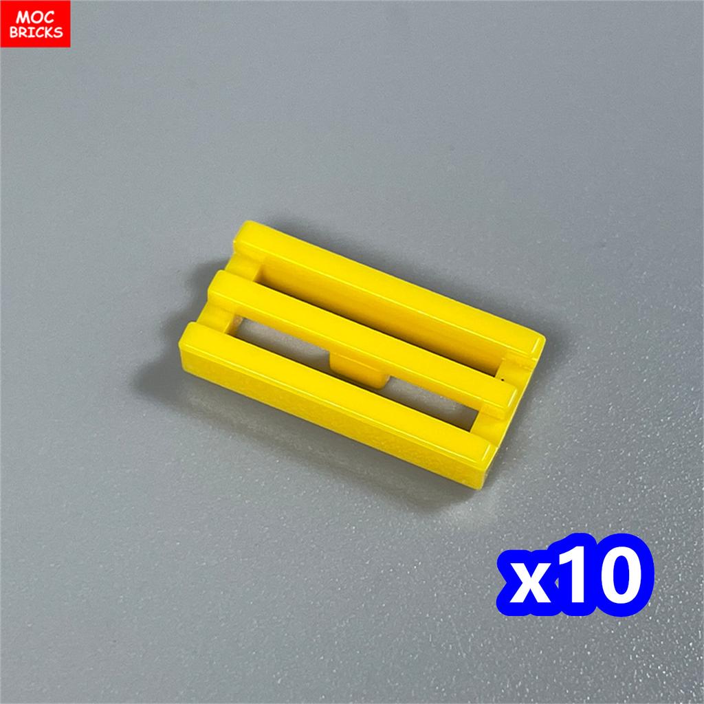 10pcs/lot MOC Bricks Tile Modified 1 x 2 Grille with Bottom Groove Lip 15561 2412b 30244 Building Blocks DIY Toys kids gifts
