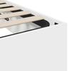 Ottoman Bed Frame White 203 x 180 x 25 cm Particleboard
