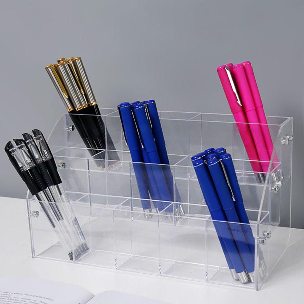 2/3/4/5 Layer Mark Pen Holder Transparent Makeup Brush Holder  Beauty Salon