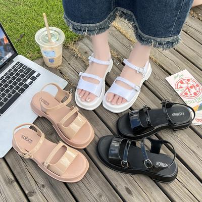 Мода Мода Универсальная Женская Обувь Весна Новые Сандалии на Мягкой Подошве для Улицы Нескользящие на Толстой Подошве Пляжная Обувь Комфортные Женские Сандалии