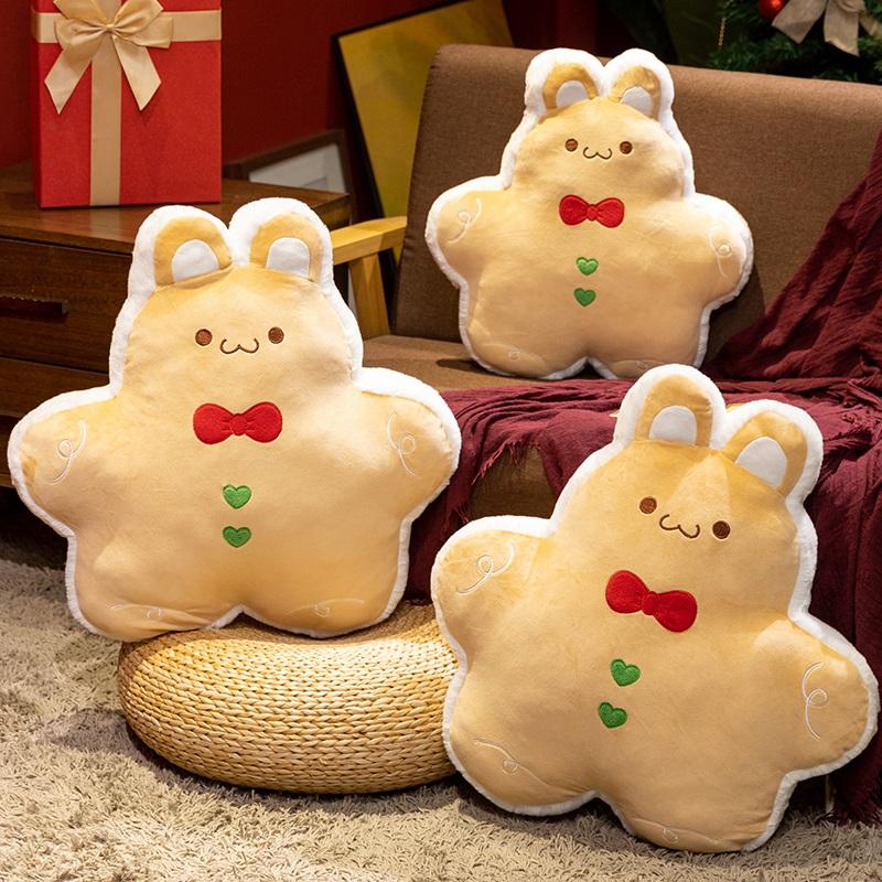 Christmas Series Plush Toys Santa Claus Christmas Tree Gingerbread Man Stuffed Doll Festival Decor Toys Sofa Cushion Pillow Gift