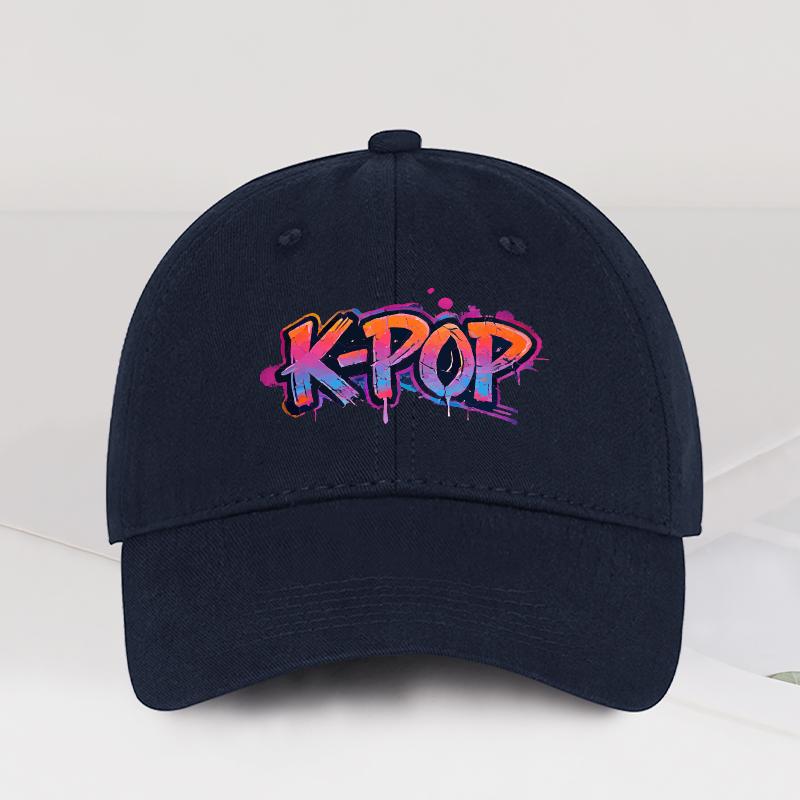 KPOP Граффити Мягкая Бейсболка Модная Яркая Корейская Волна Стиль Модная и Уникальная Повседневная Поездка Концерты Подарок для Фанатов